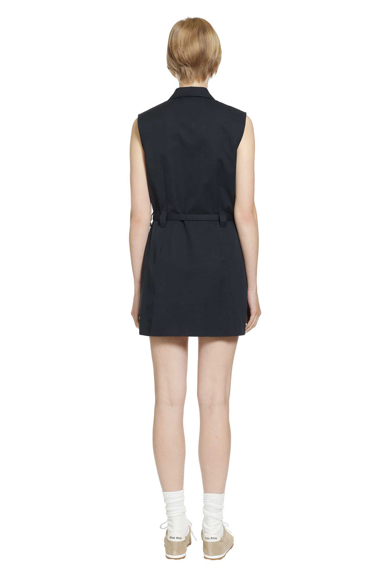 MIU MIU Cotton Gabardine Shirt Mini Dress woman