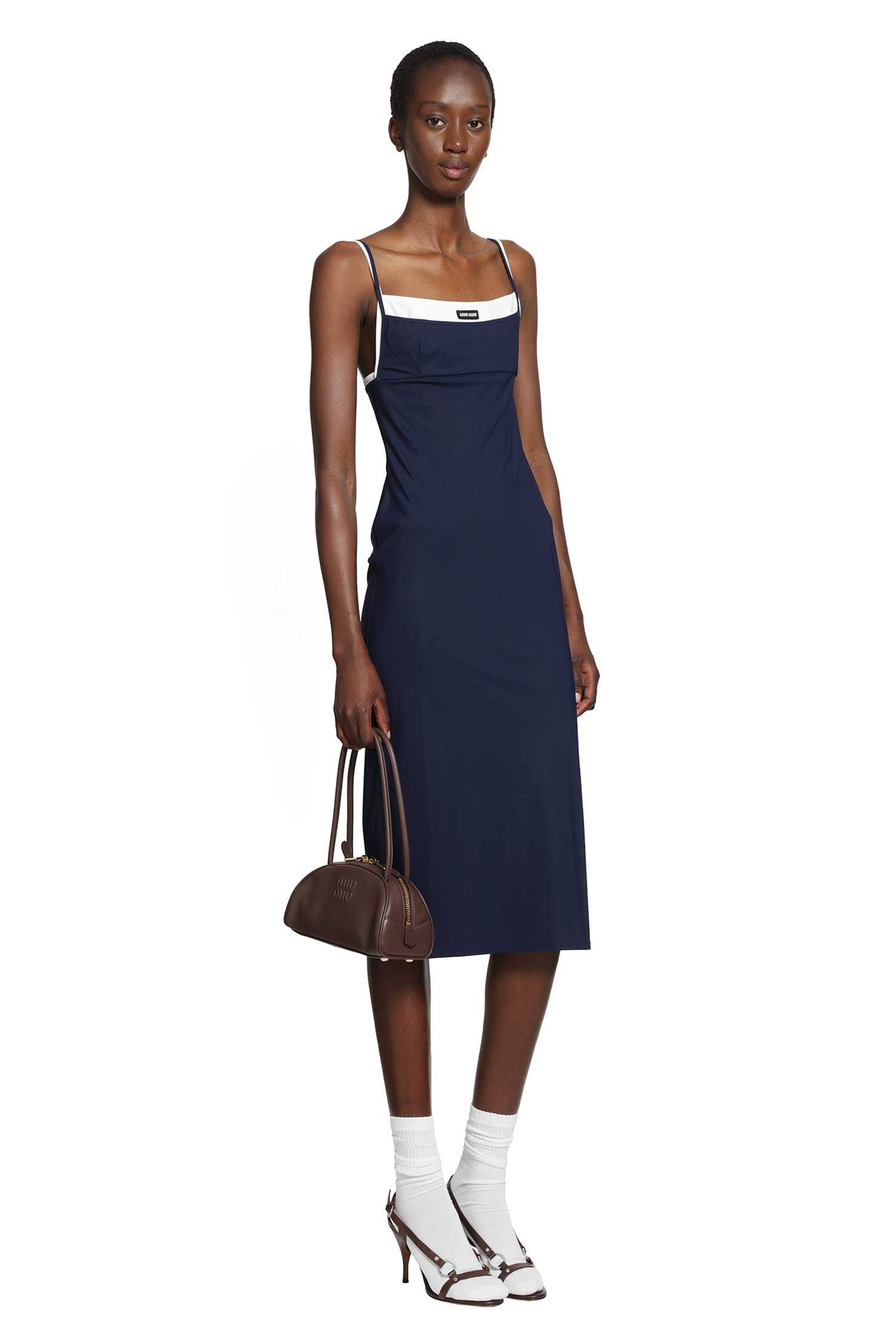 MIU MIU Stretch Jersey Mdi Dress woman