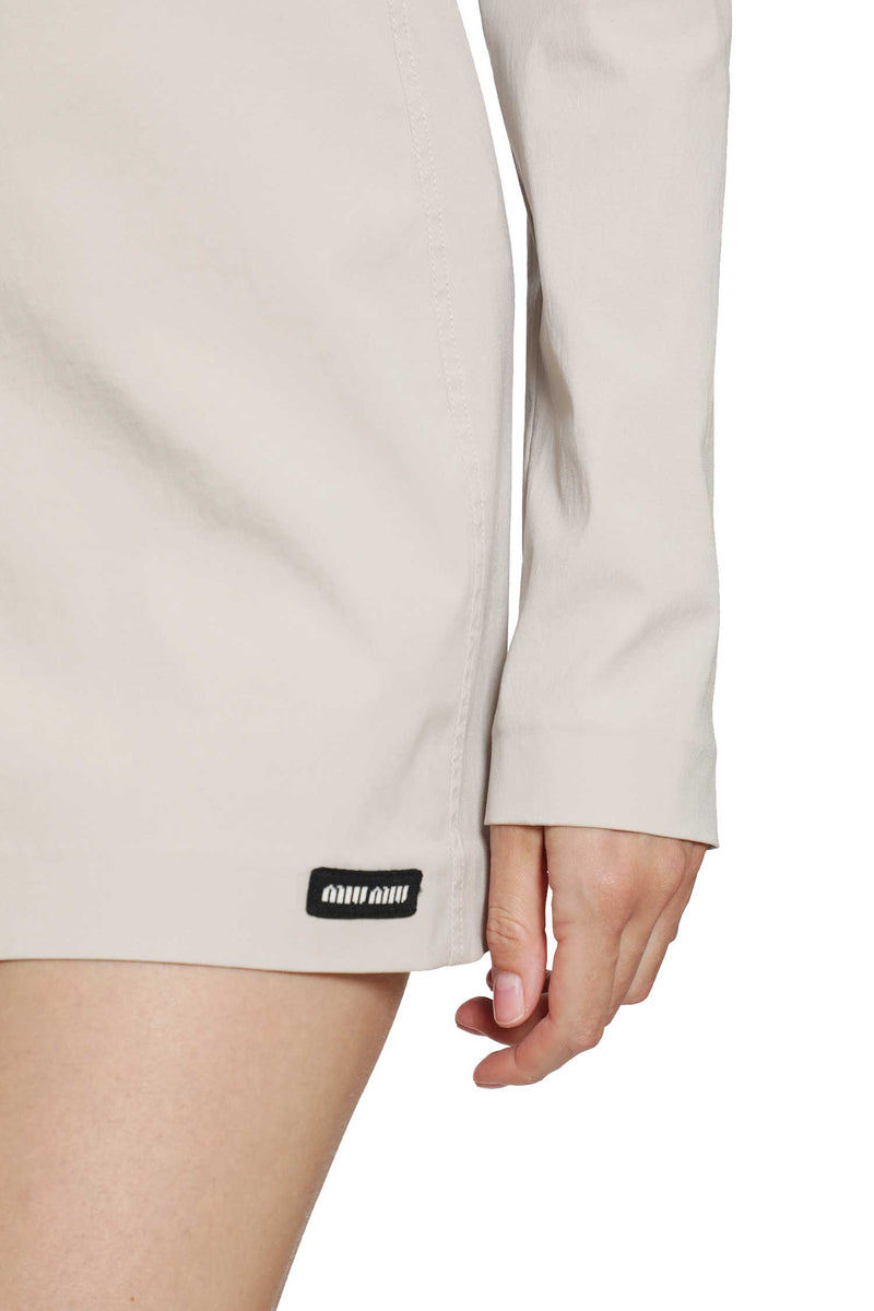 MIU MIU Stretch Poplin Mini Dress woman