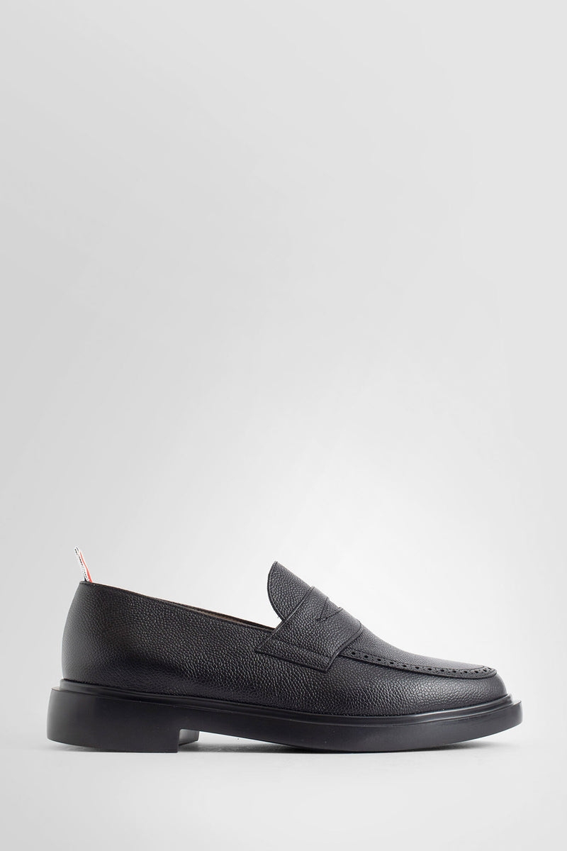 Thom Browne patent-leather penny loafers - Grey
