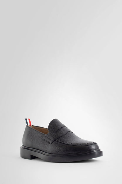 THOM BROWNE MAN BLACK LOAFERS & FLATS