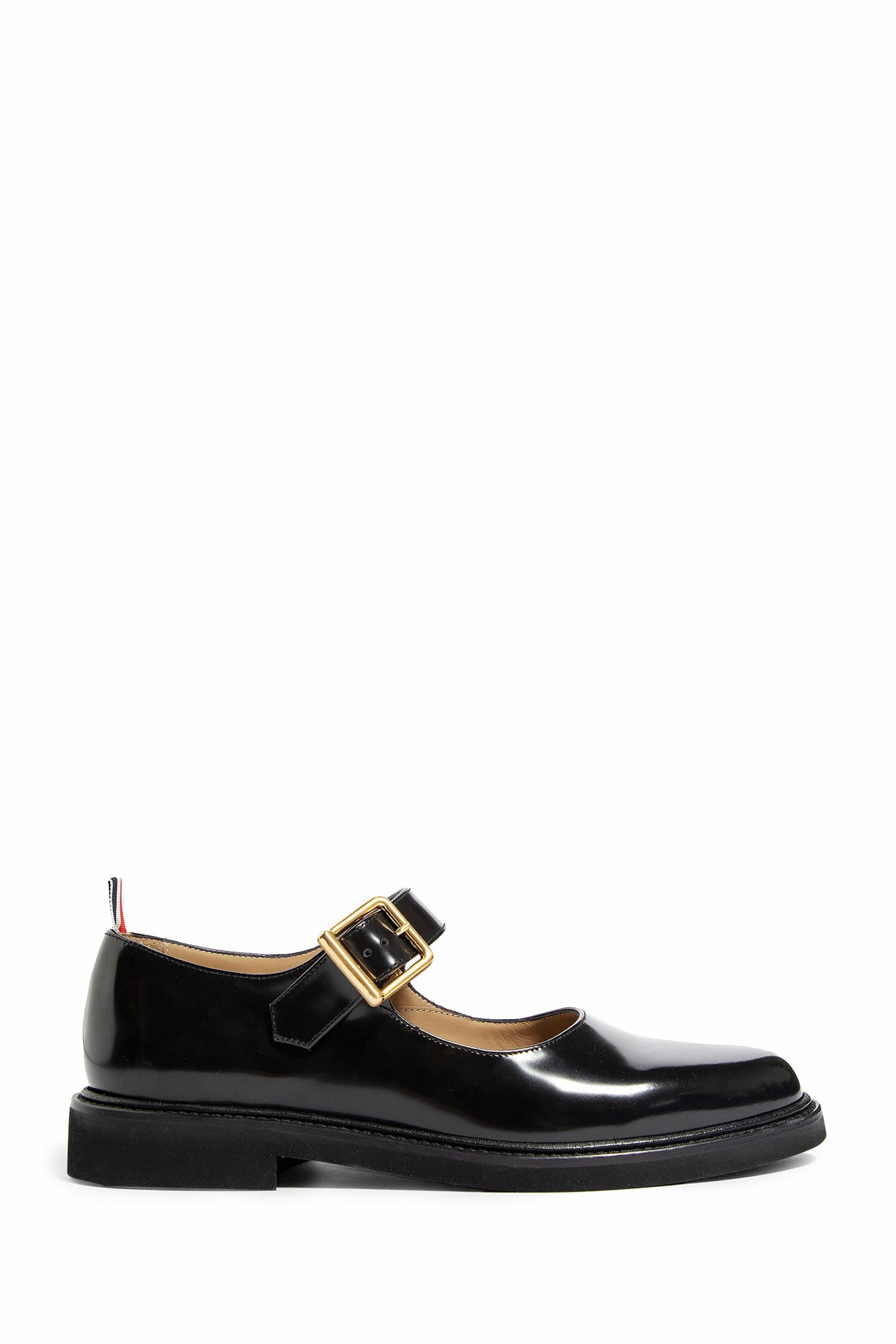 THOM BROWNE MAN BLACK LOAFERS