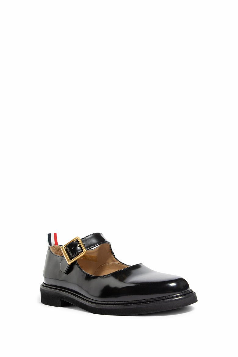 THOM BROWNE MAN BLACK LOAFERS & FLATS