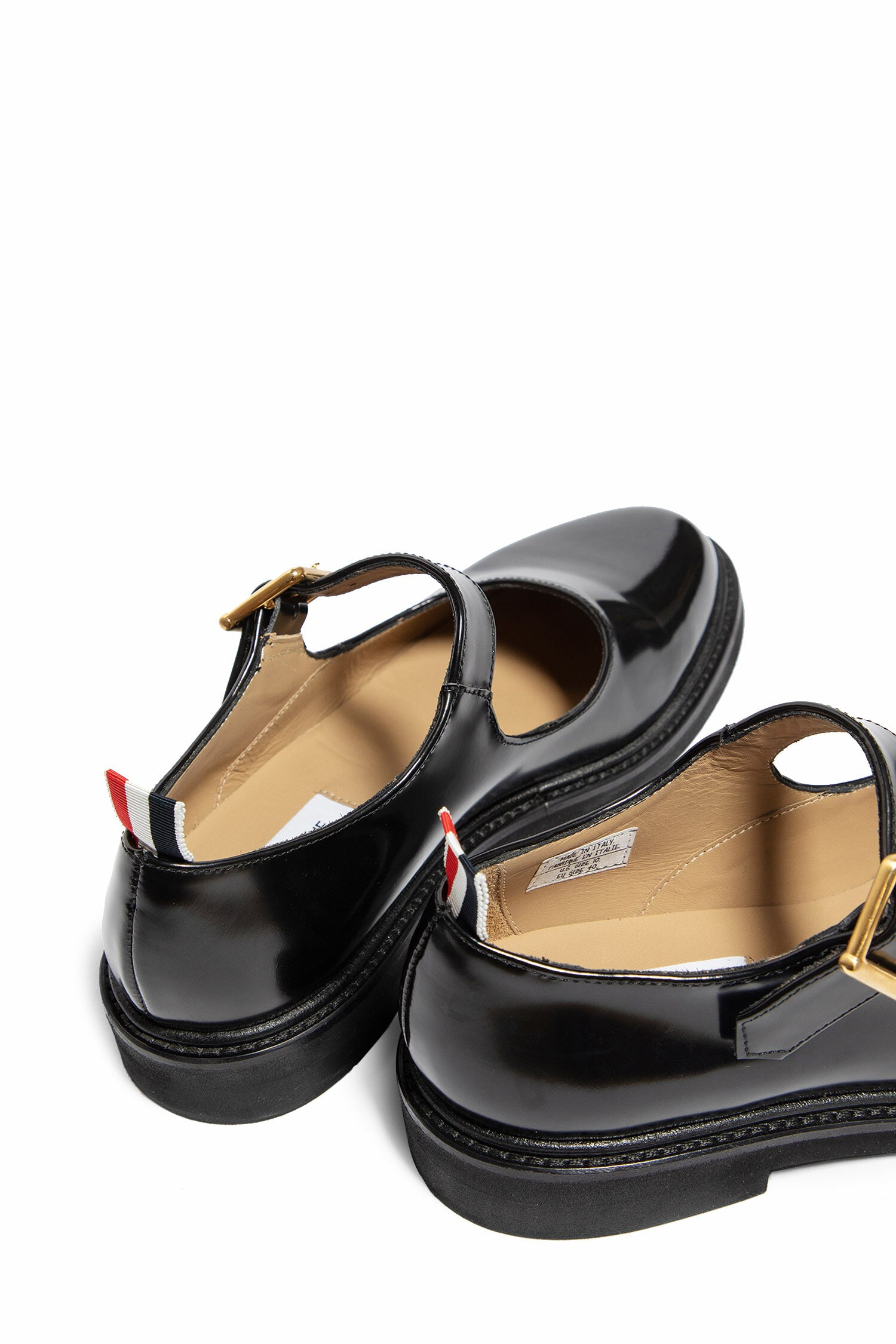 THOM BROWNE MAN BLACK LOAFERS