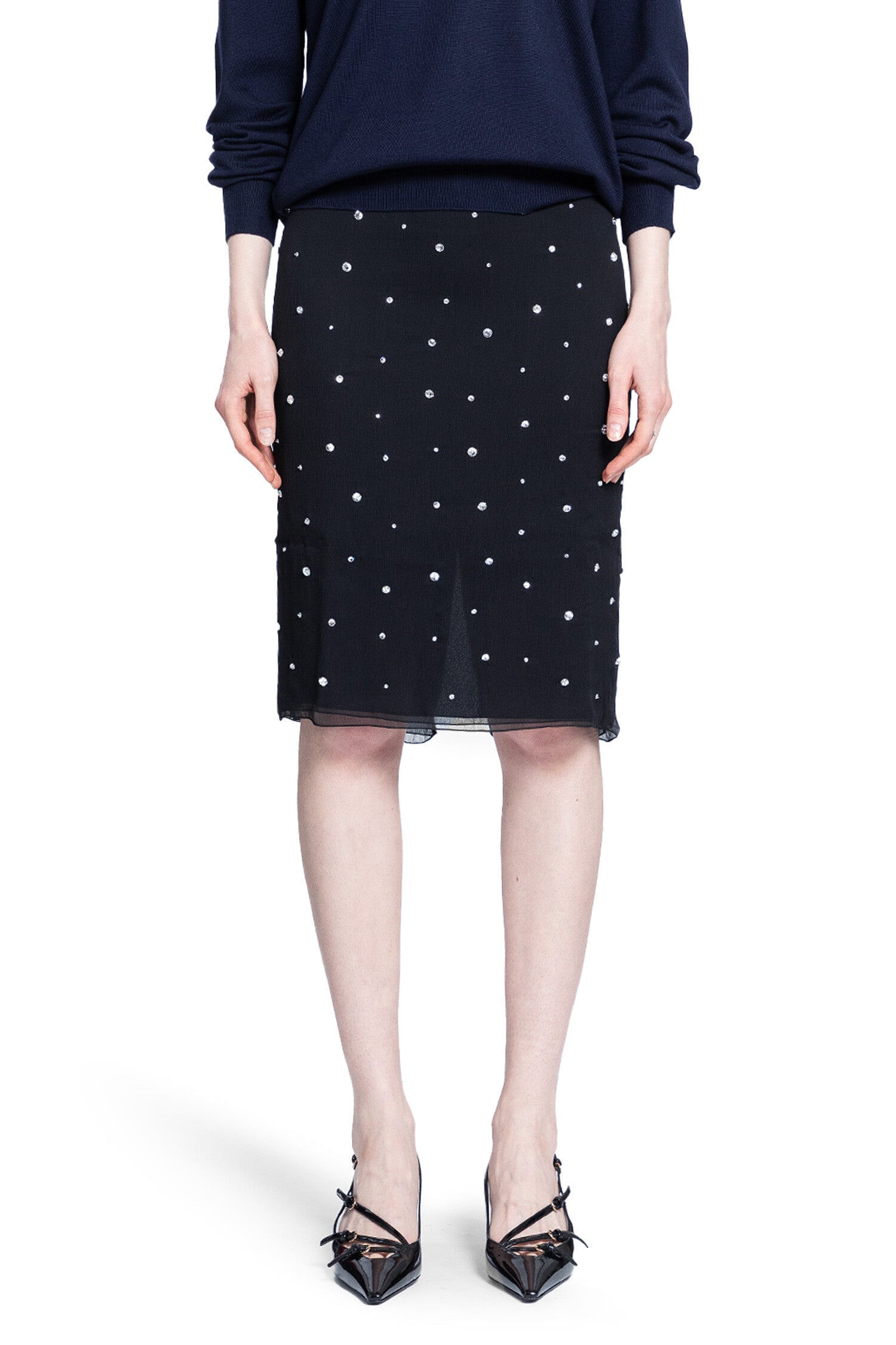 MIU MIU WOMAN BLACK SKIRTS