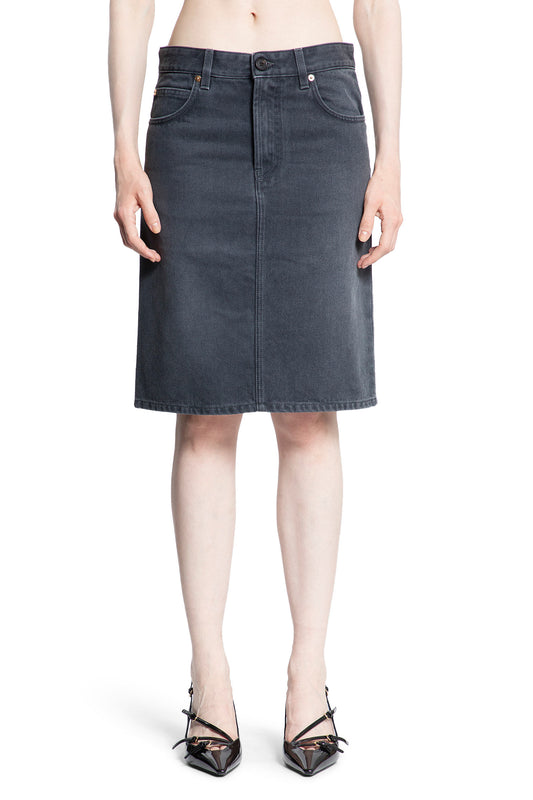 MIU MIU WOMAN GREY SKIRTS