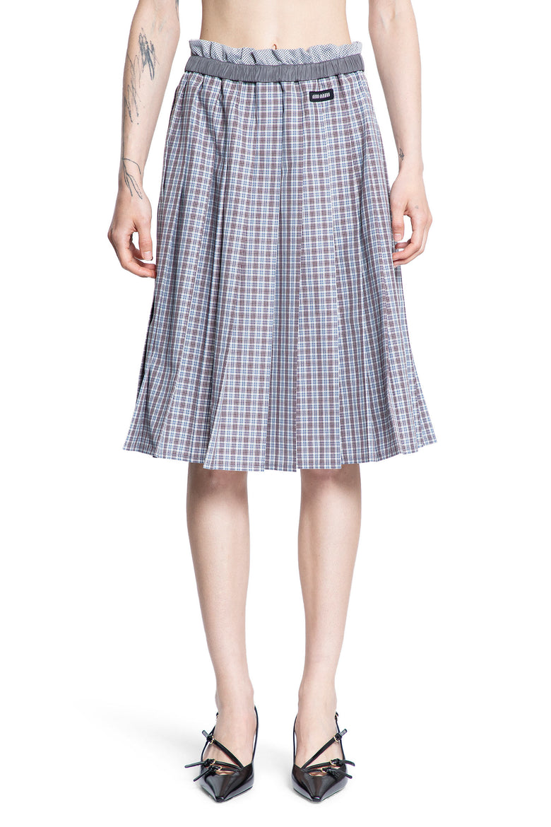 MIU MIU WOMAN MULTICOLOR SKIRTS
