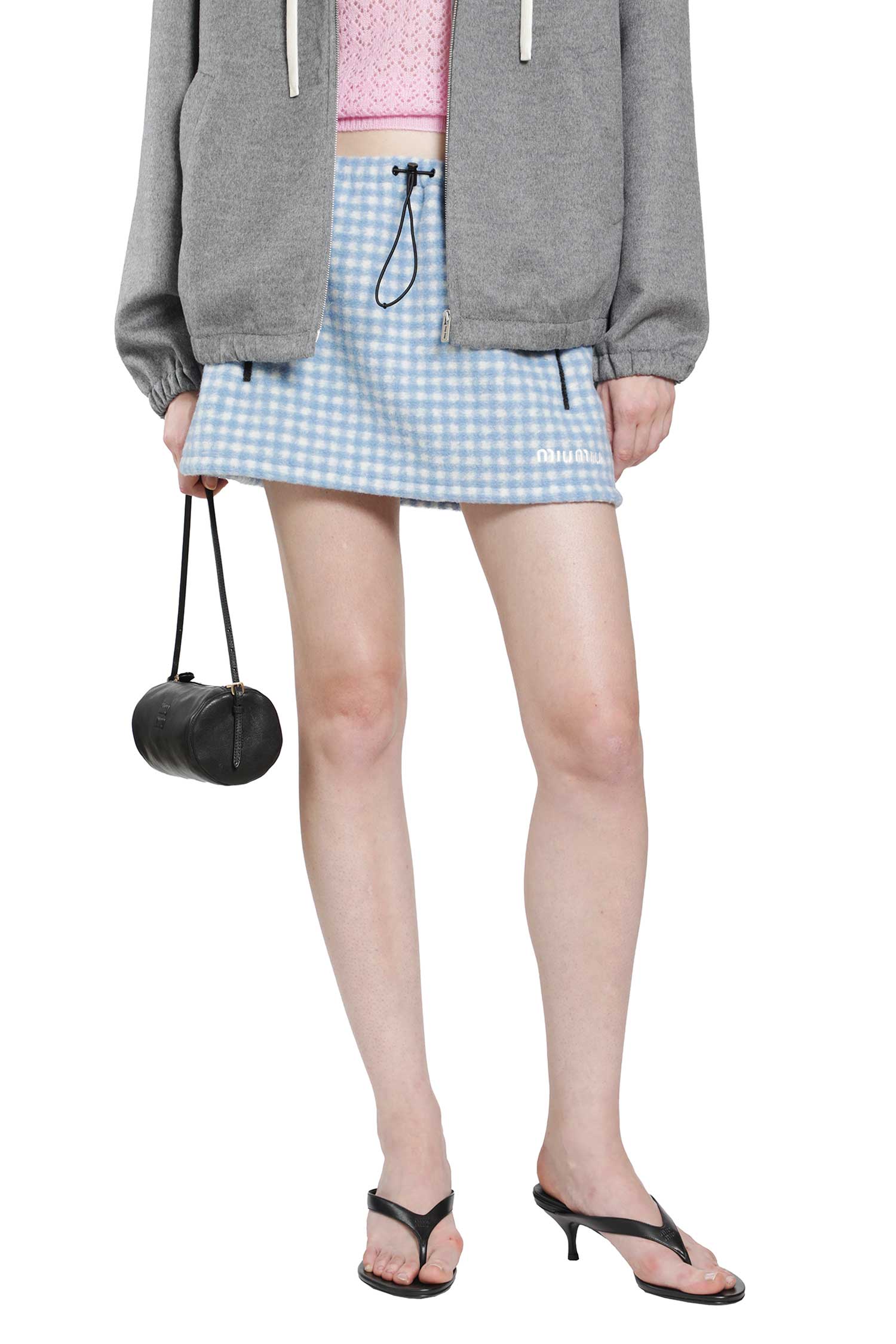 Vichy Fleece Mini Skirt