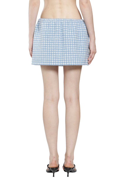 Vichy Fleece Mini Skirt
