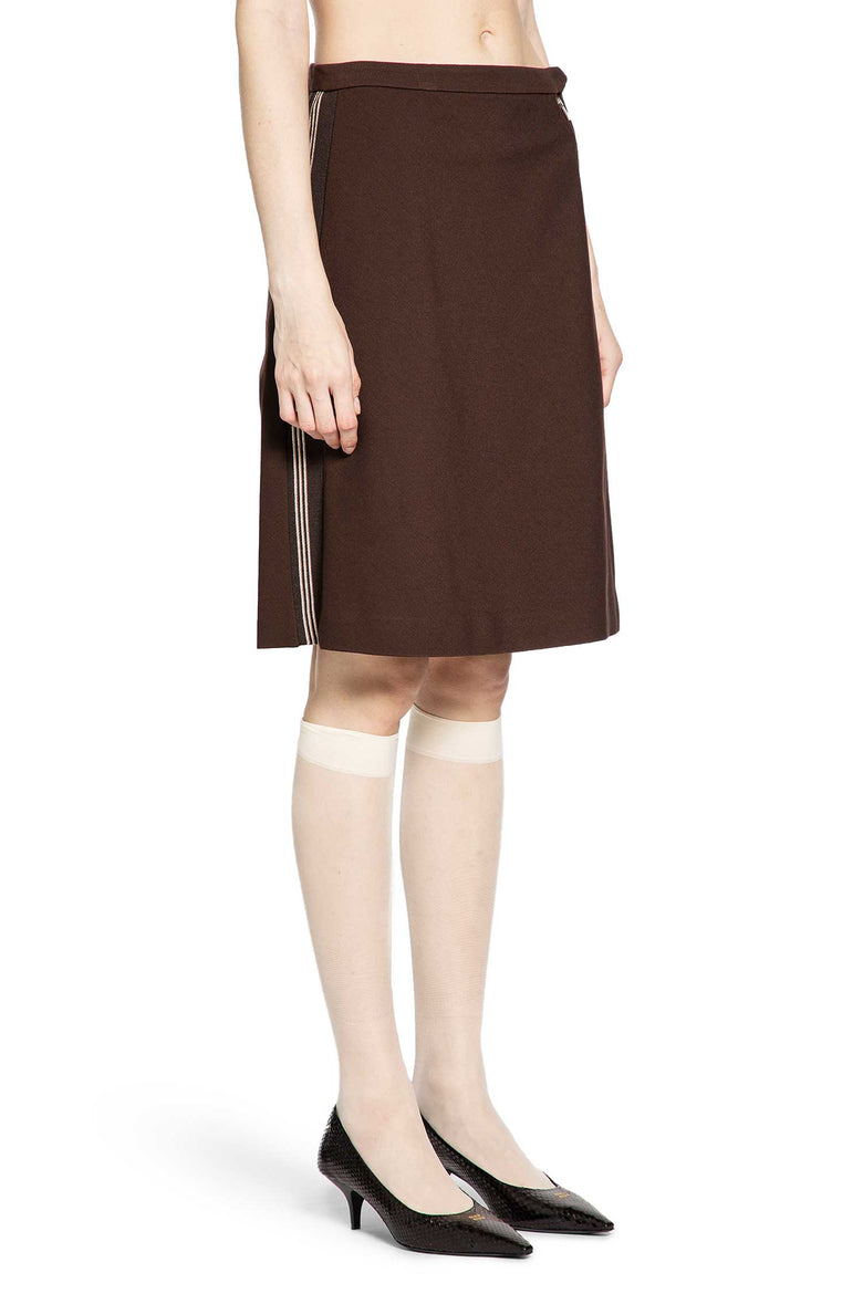 Fabric Stitch Knit Skirt