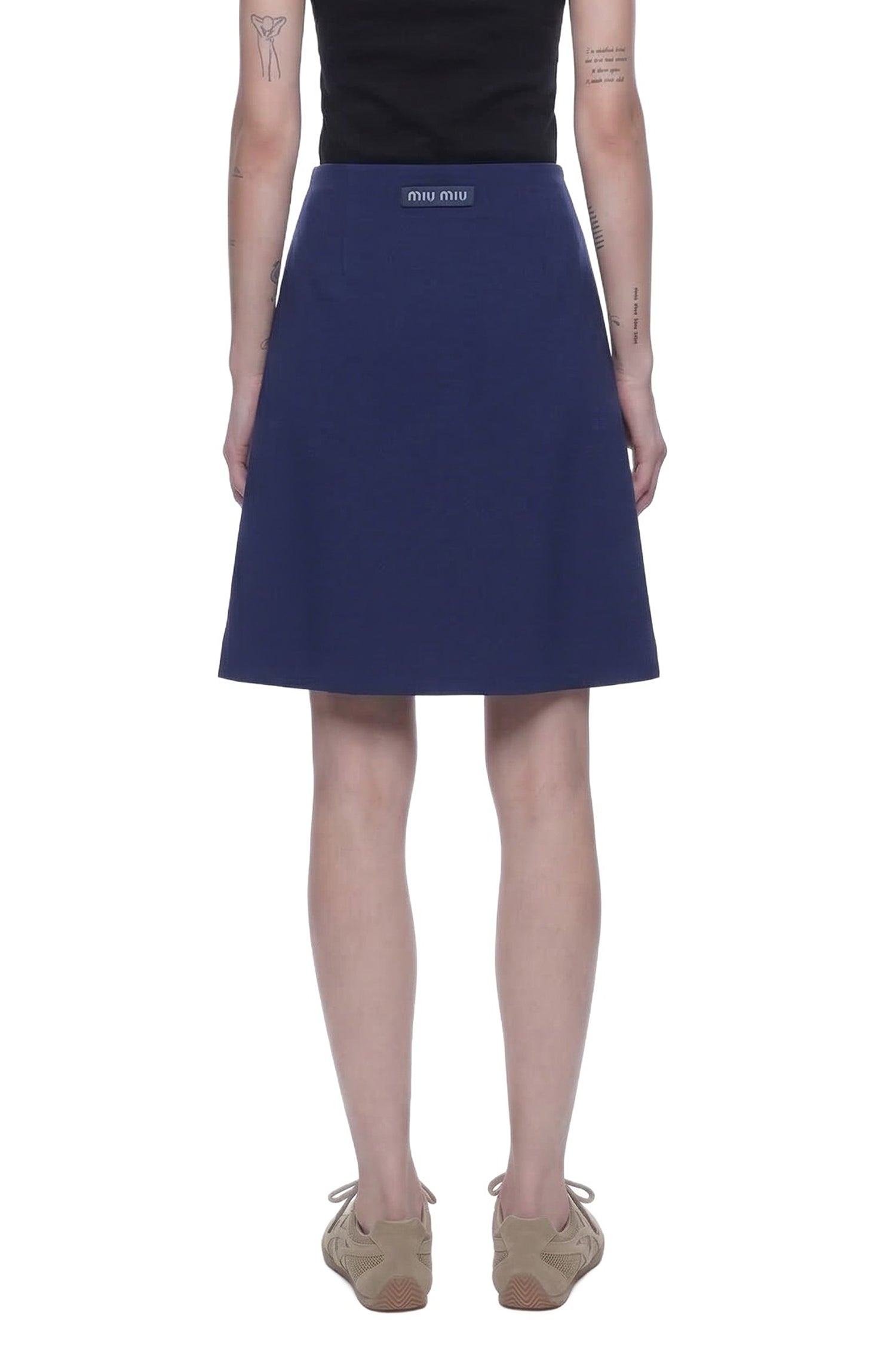 MIU MIU Techncal Jersey Skirt woman