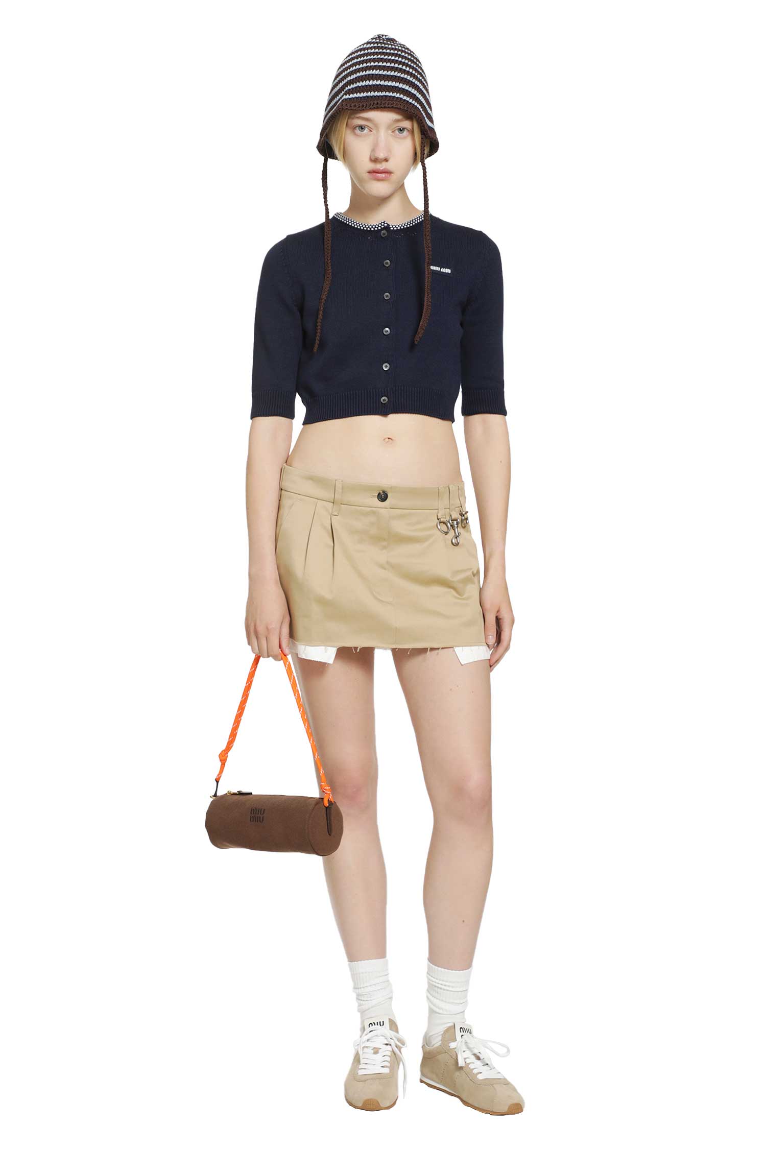 MIU MIU Chino Mini Skirt woman