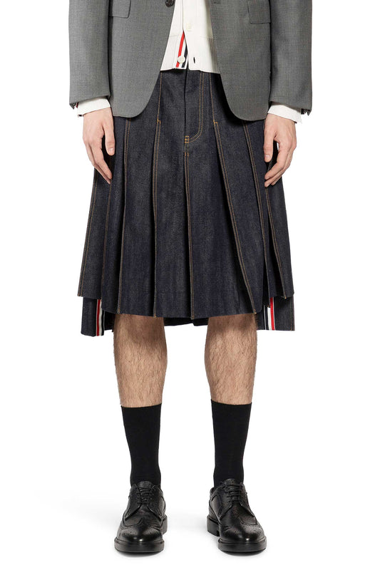 5 Pocket Pleated Skirt in Japanese Selvedge Denim