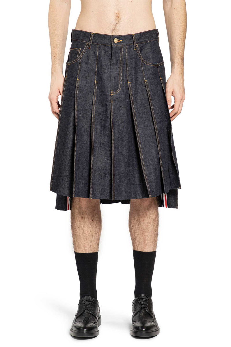 5 Pocket Pleated Skirt in Japanese Selvedge Denim