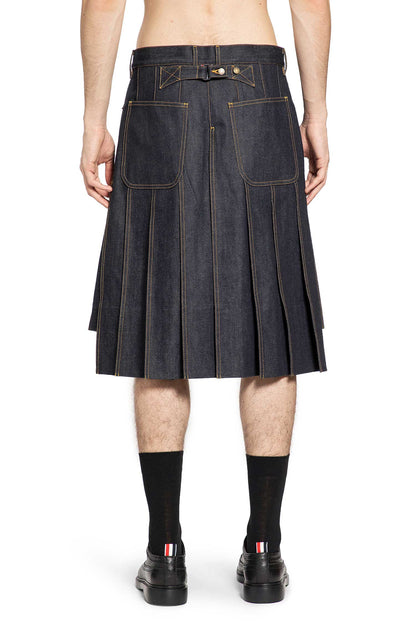 5 Pocket Pleated Skirt in Japanese Selvedge Denim