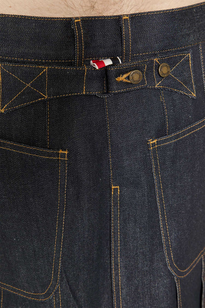 5 Pocket Pleated Skirt in Japanese Selvedge Denim