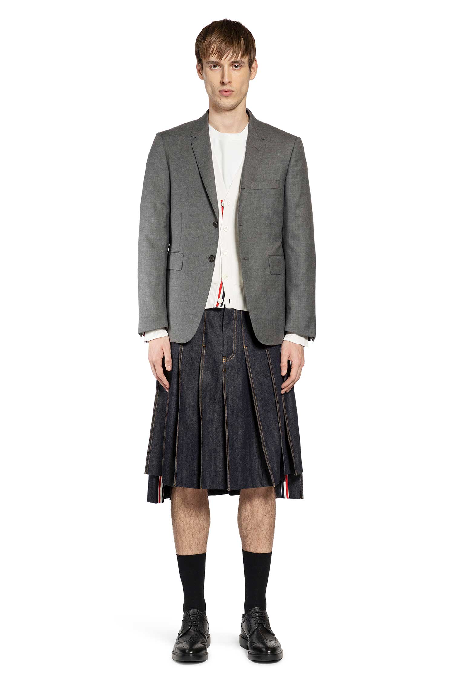 5 Pocket Pleated Skirt in Japanese Selvedge Denim