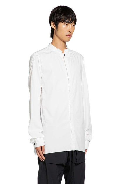 Cotton Poplin Stand Collar Shirt