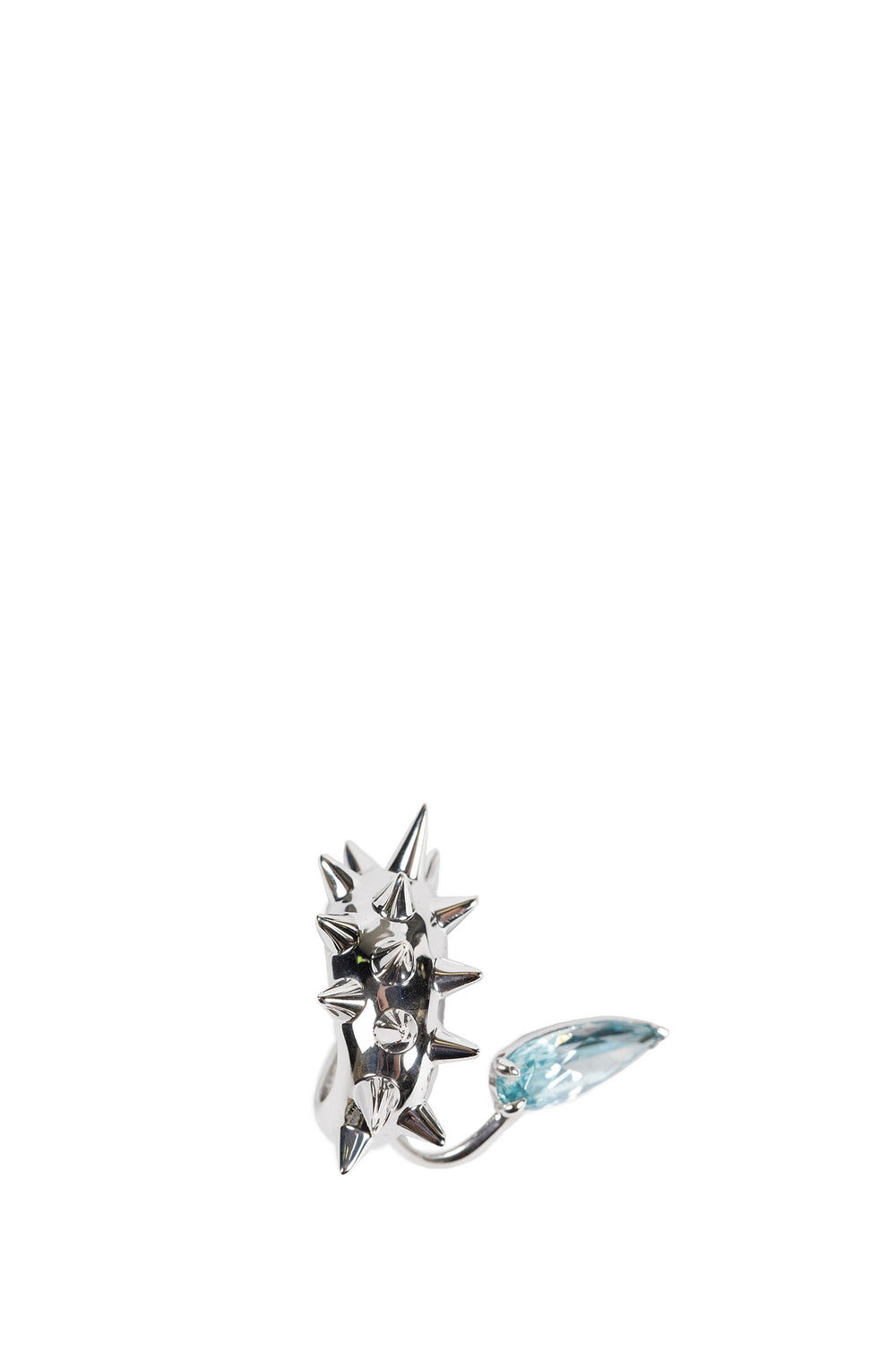 Mini Spike Alien Aqua Ear Cuff