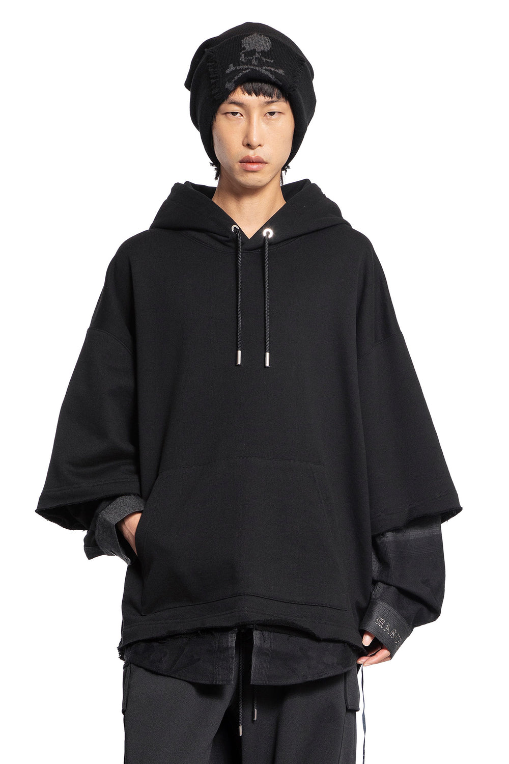 MASTERMIND WORLD MAN BLACK SWEATSHIRTS