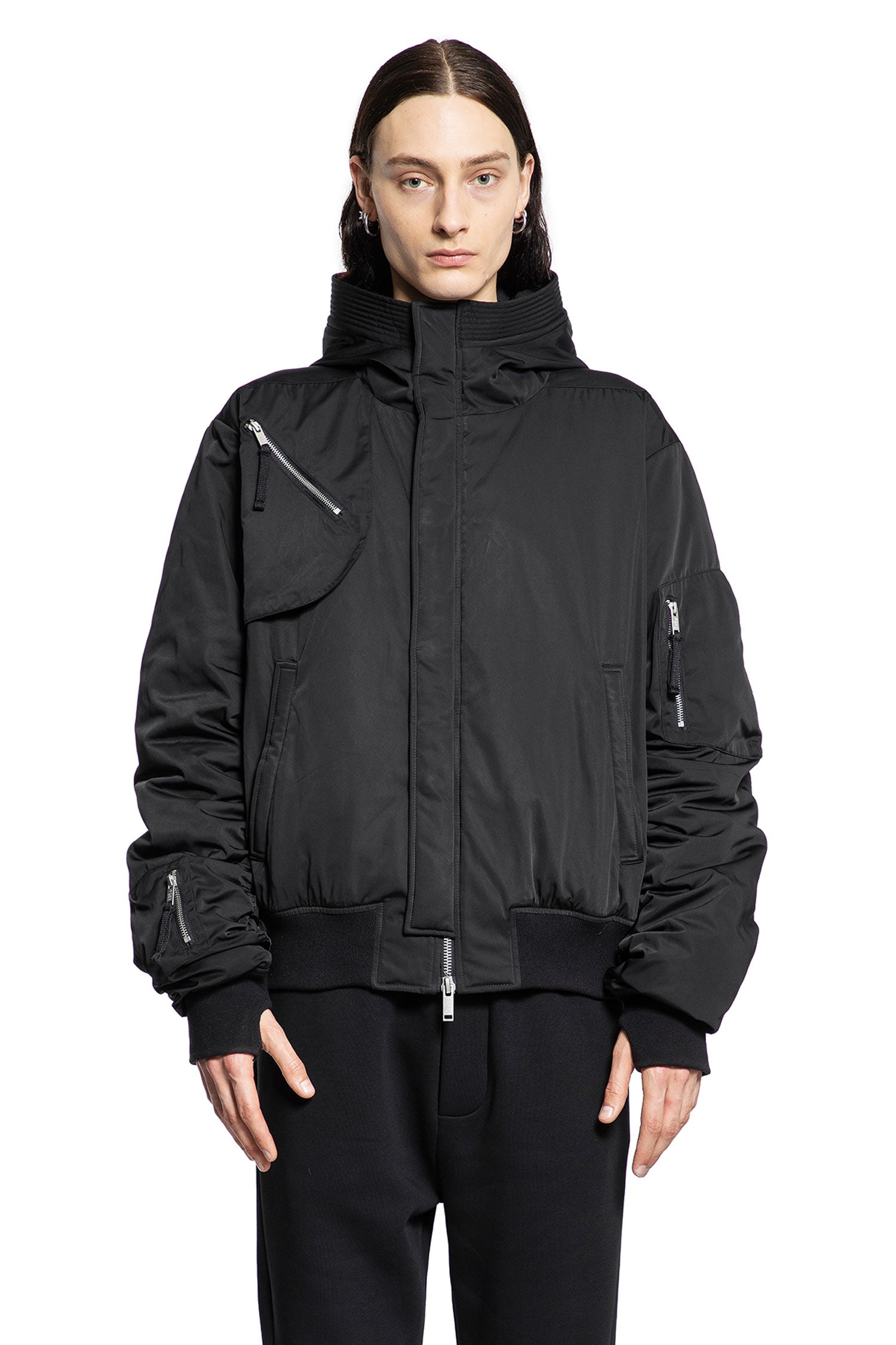 THOM KROM MAN BLACK JACKETS