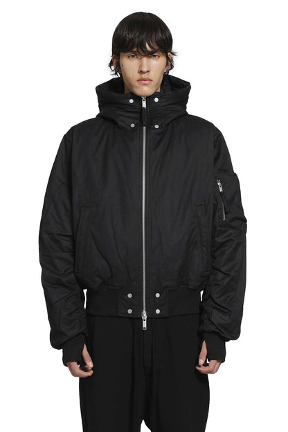 Hooded Cotton Bomber Jacket