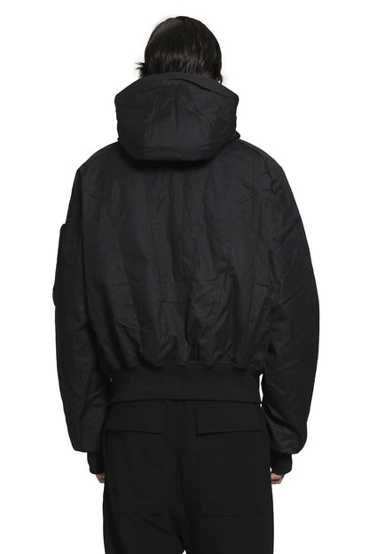 Hooded Cotton Bomber Jacket