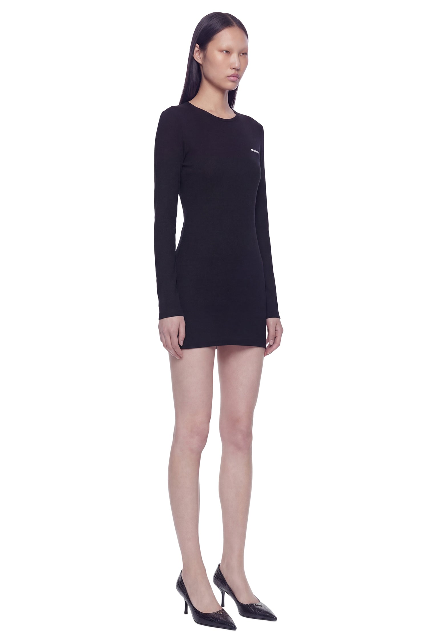 MIU MIU Cotton Jersey Mini Dress woman