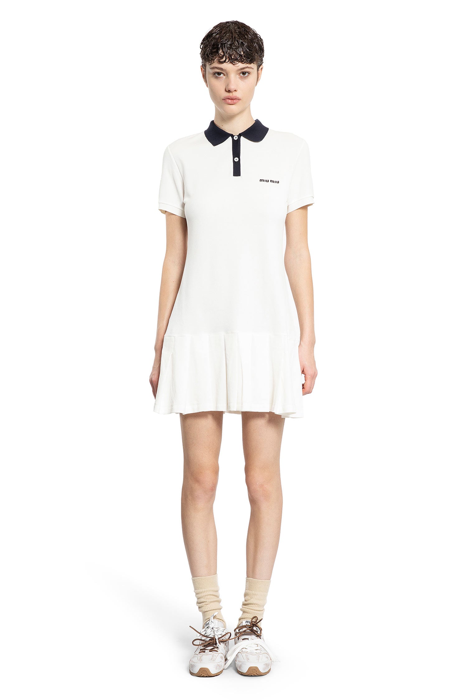 MIU MIU WOMAN WHITE DRESSES