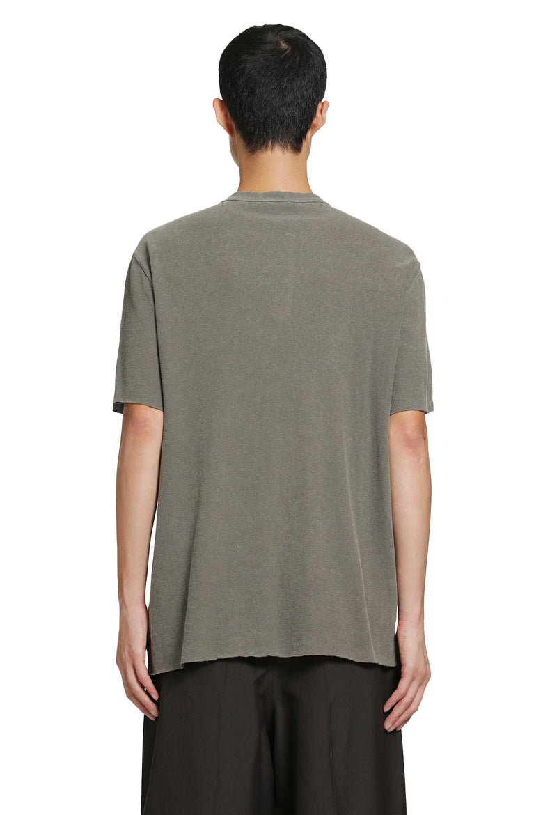 JAMES PERSE Slub Jersey Short Sleeve Henley T-Shirt man