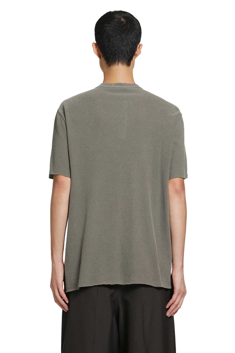 JAMES PERSE Slub Jersey Short Sleeve Henley T-Shirt man