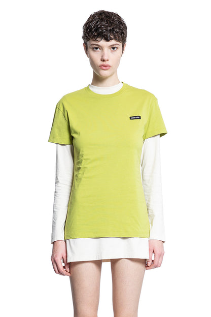 MIU MIU WOMAN MULTICOLOR T-SHIRTS & TANK TOPS