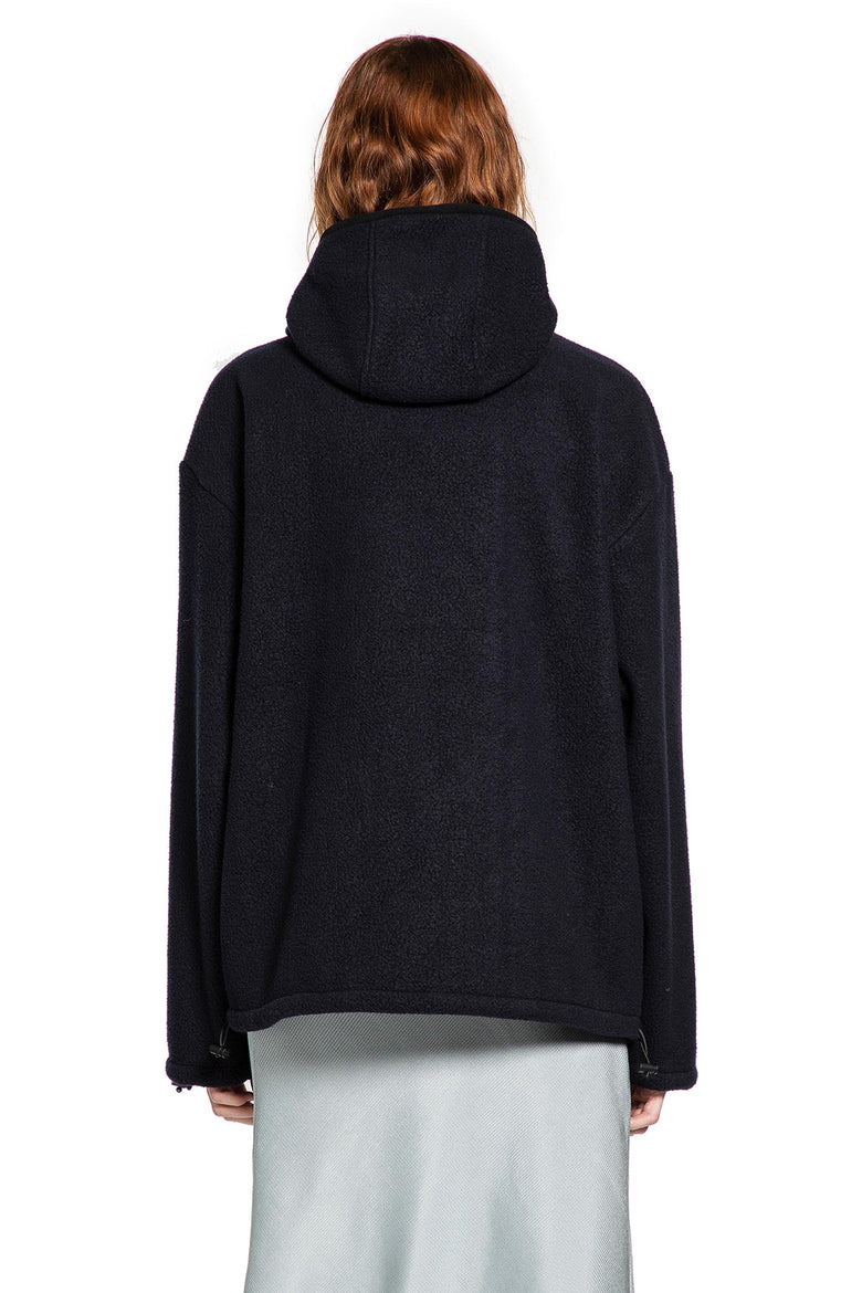 MIU MIU Fleece Zip-Up Hoodie woman