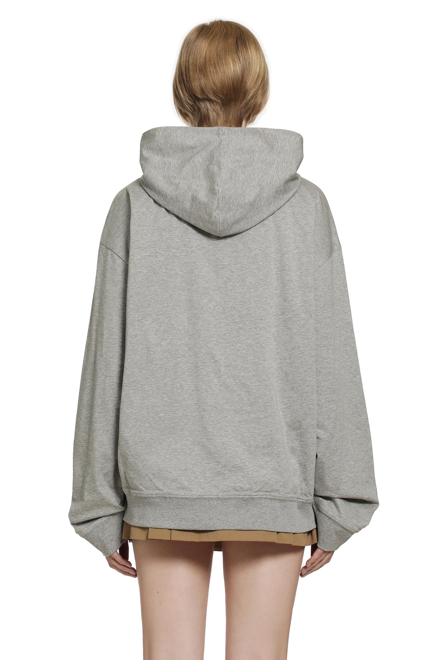 Cotton Jersey-Zip-Up Hoodie