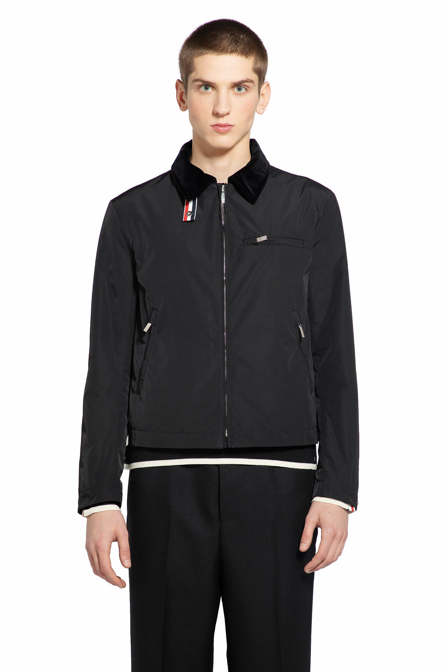 THOM BROWNE MAN BLACK JACKETS