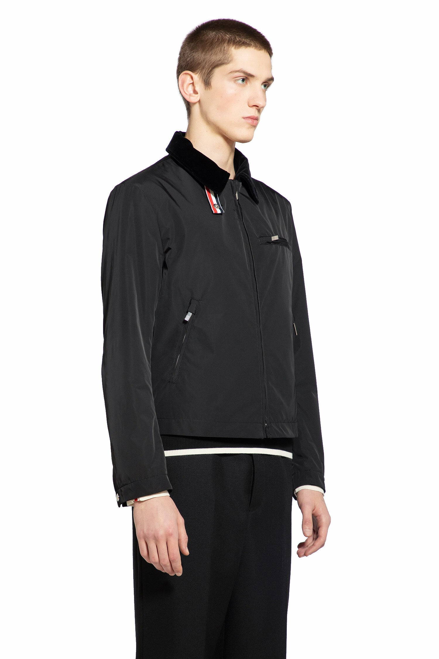 THOM BROWNE MAN BLACK JACKETS