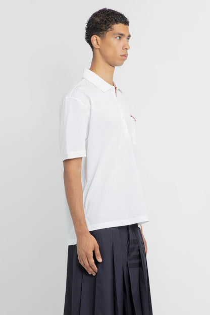 THOM BROWNE MAN WHITE T-SHIRTS & TANK TOPS