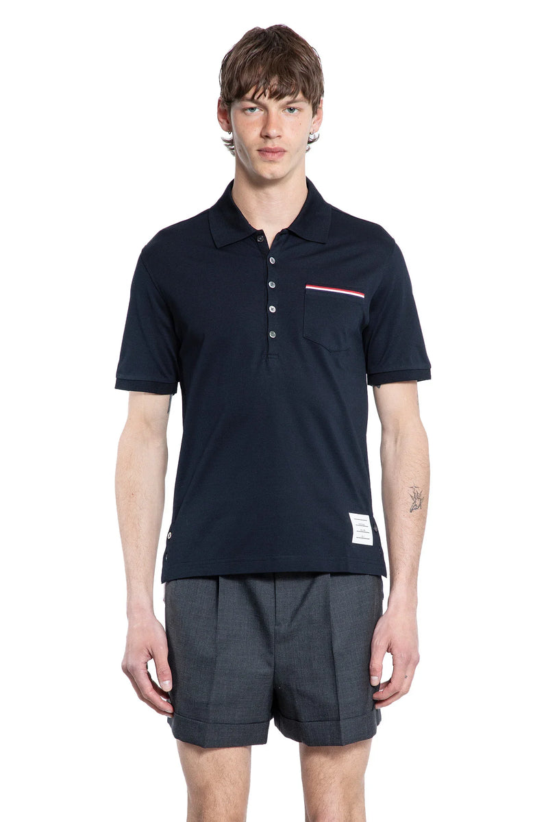 THOM BROWNE MAN BLUE T-SHIRTS & TANK TOPS - Antonioli.eu