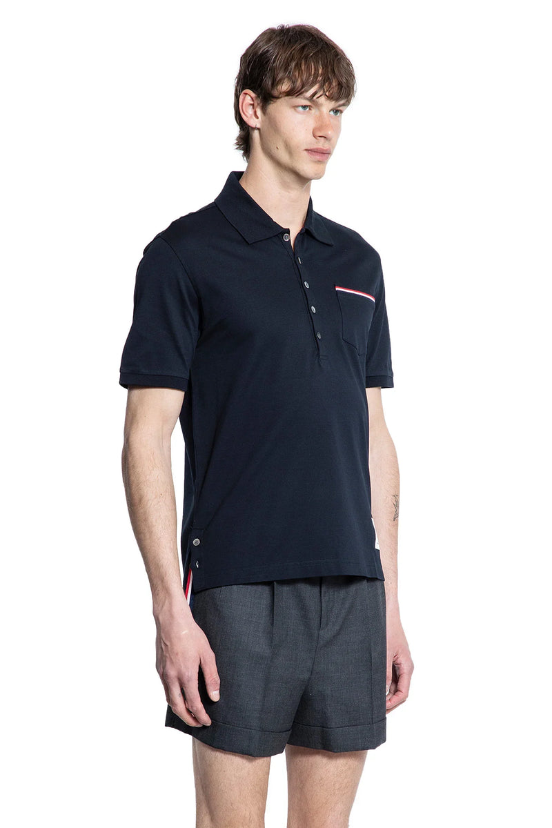 THOM BROWNE MAN BLUE T-SHIRTS & TANK TOPS - Antonioli.eu