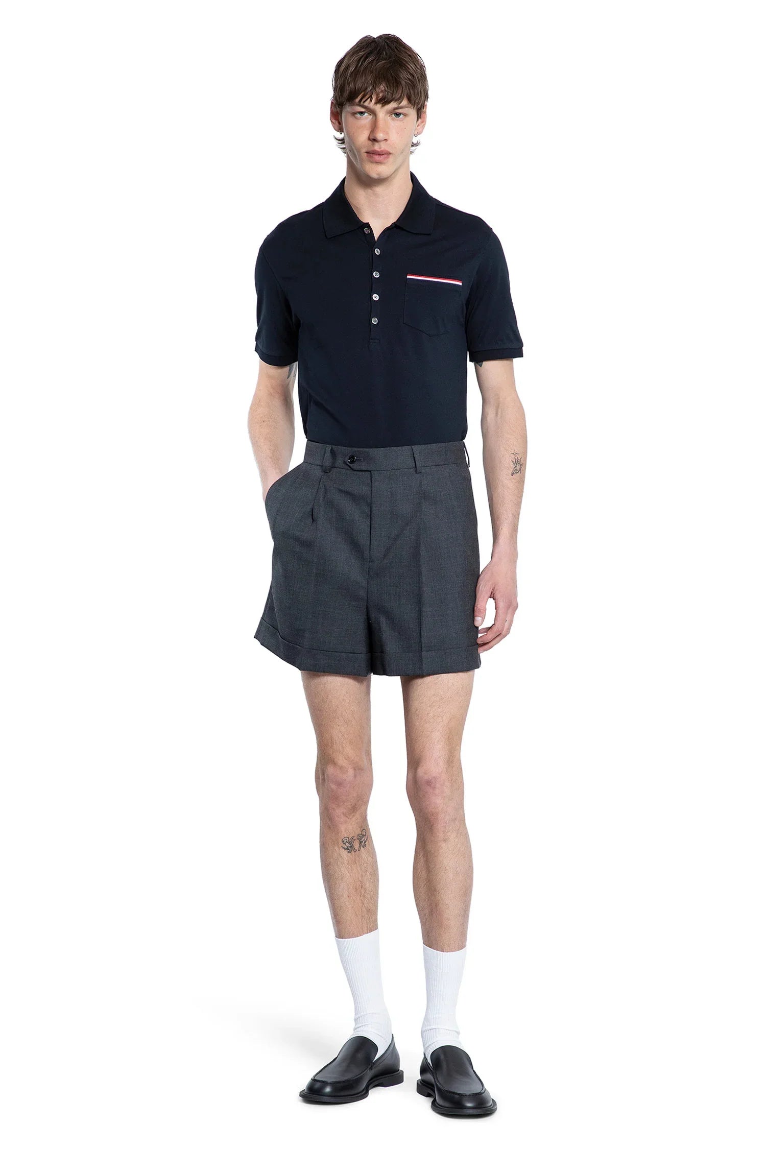 THOM BROWNE MAN BLUE T-SHIRTS & TANK TOPS - Antonioli.eu