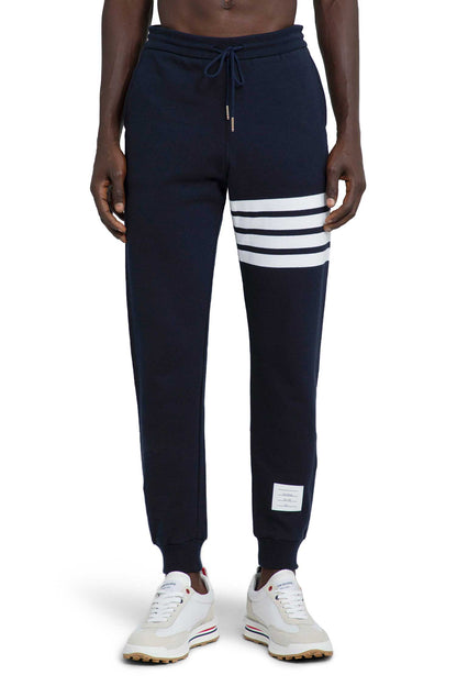 THOM BROWNE MAN BLUE TROUSERS