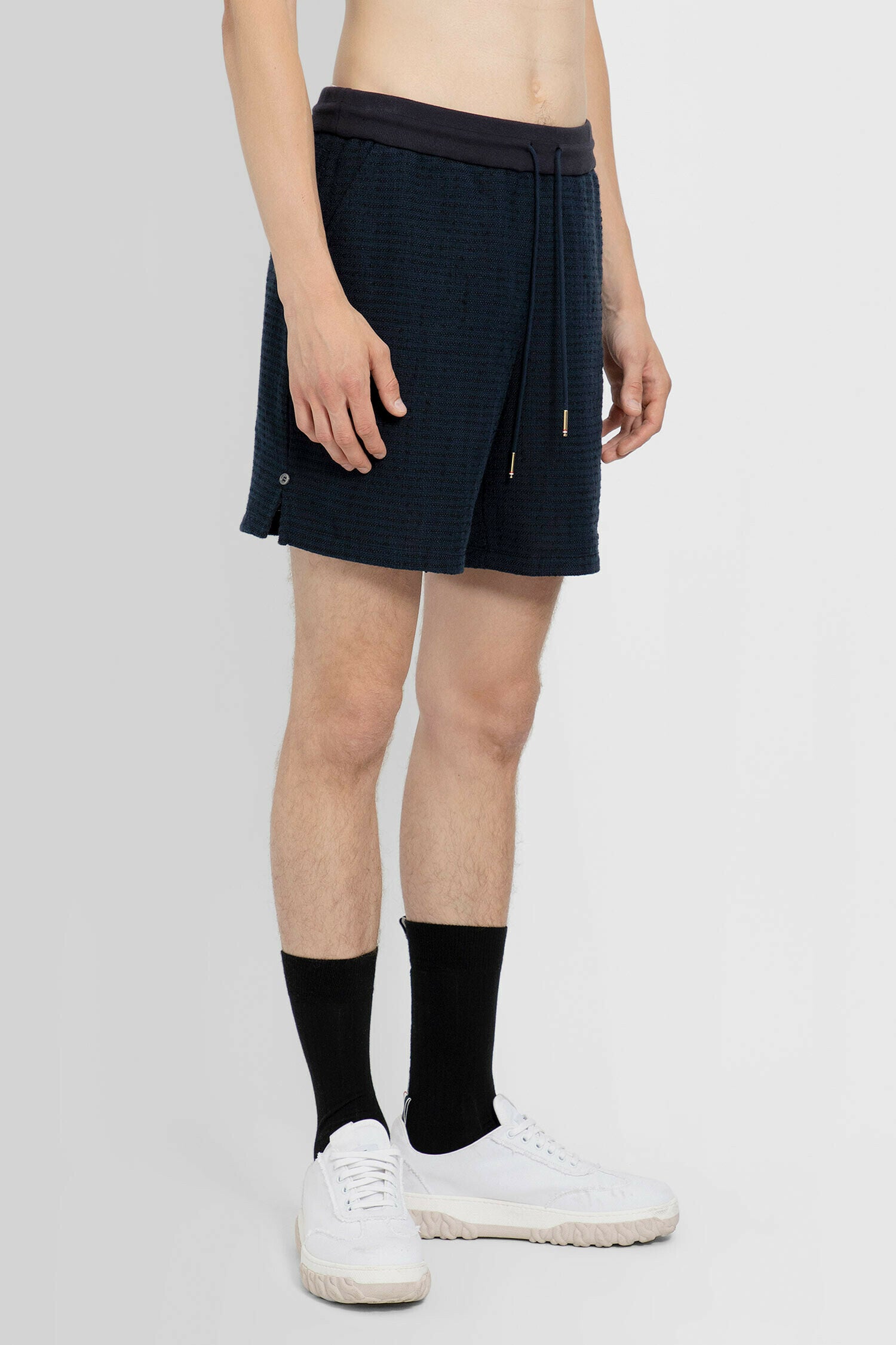 THOM BROWNE WOMAN BLUE SHORTS