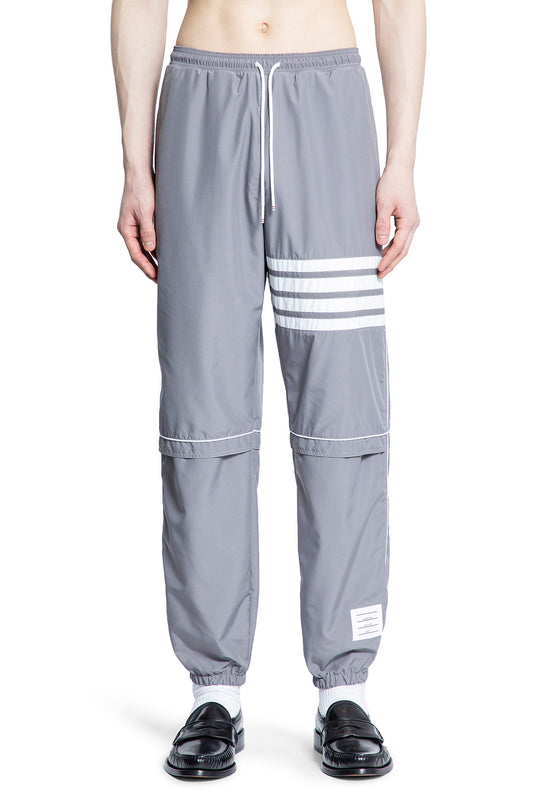 THOM BROWNE MAN GREY TROUSERS