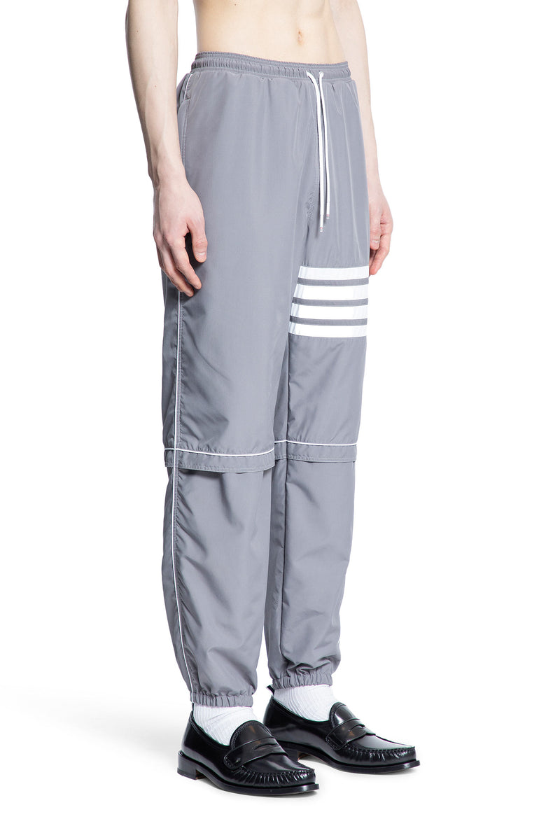 THOM BROWNE MAN GREY TROUSERS