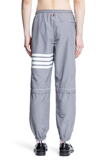 THOM BROWNE MAN GREY TROUSERS