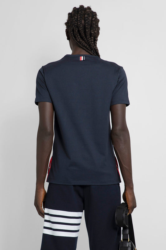 THOM BROWNE MAN BLUE T-SHIRTS & TANK TOPS