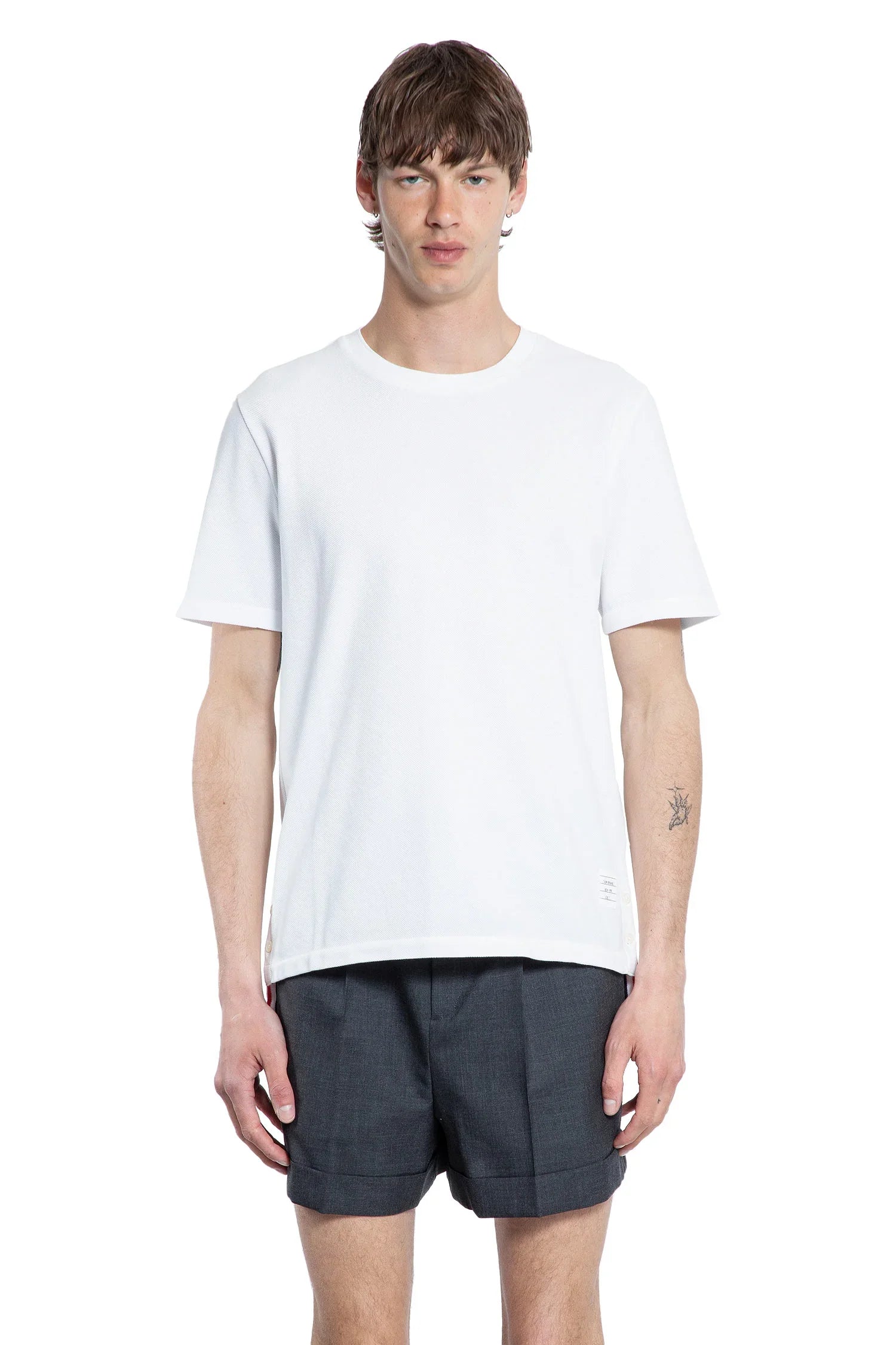 THOM BROWNE MAN WHITE T-SHIRTS & TANK TOPS - Antonioli.eu