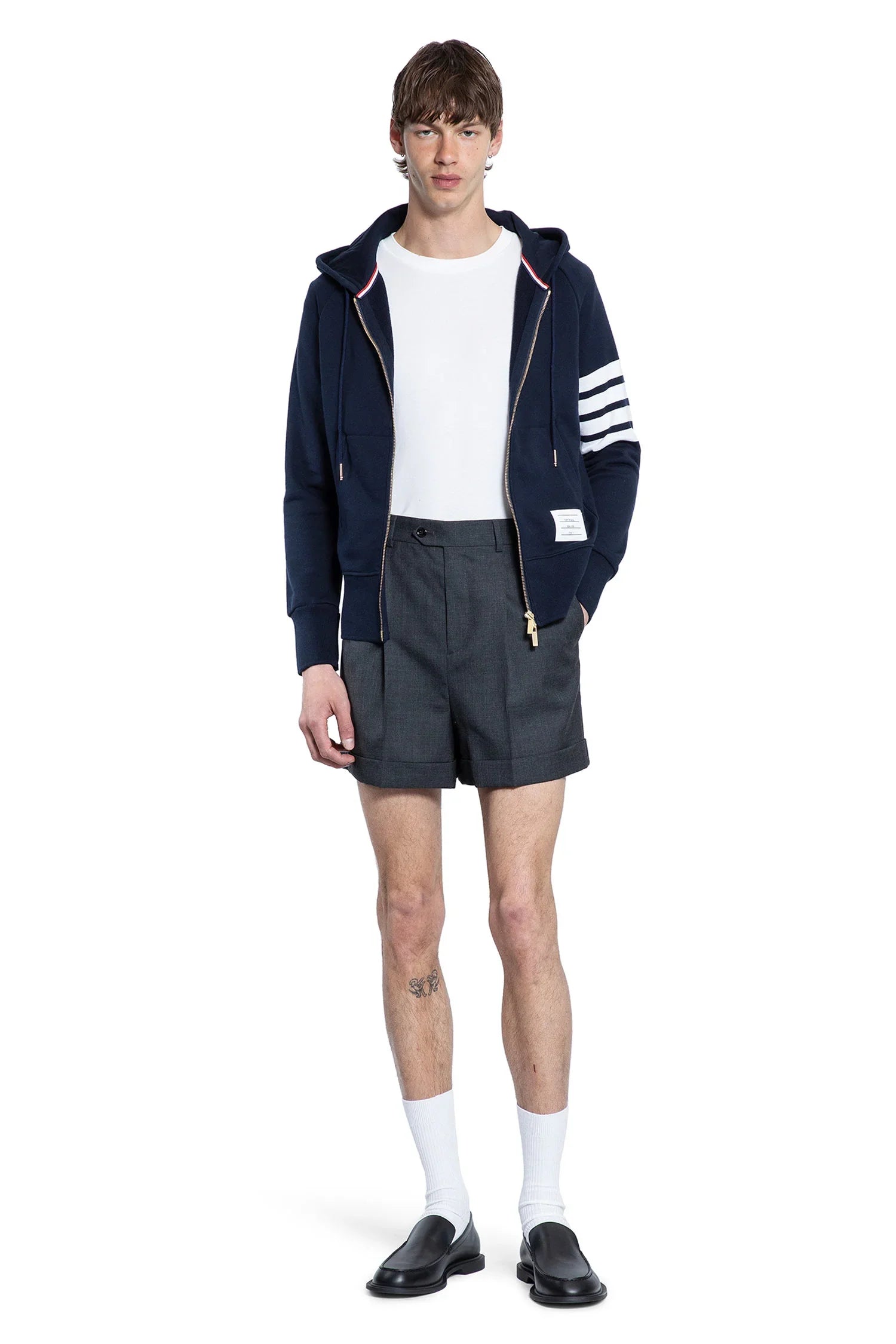 THOM BROWNE MAN WHITE T-SHIRTS & TANK TOPS - Antonioli.eu