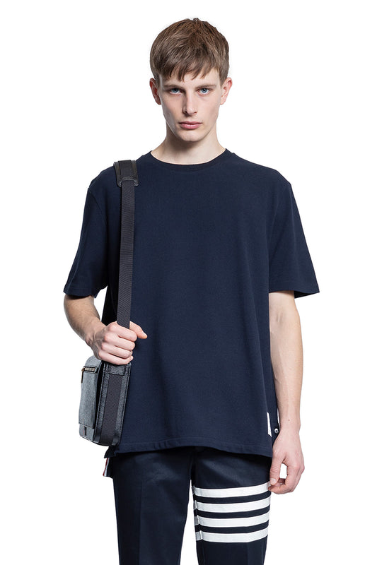 THOM BROWNE MAN BLUE T-SHIRTS & TANK TOPS