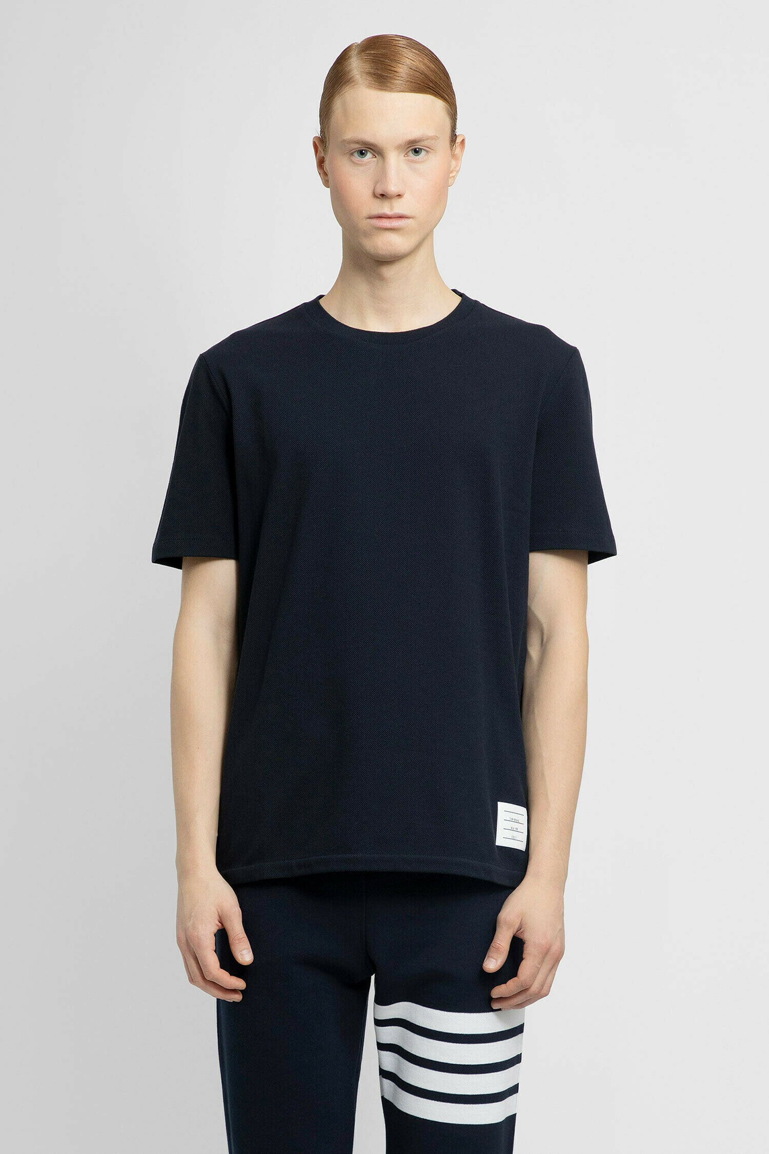 THOM BROWNE MAN BLUE T-SHIRTS